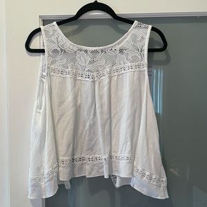 Poof Open Back Cropped Tank Top